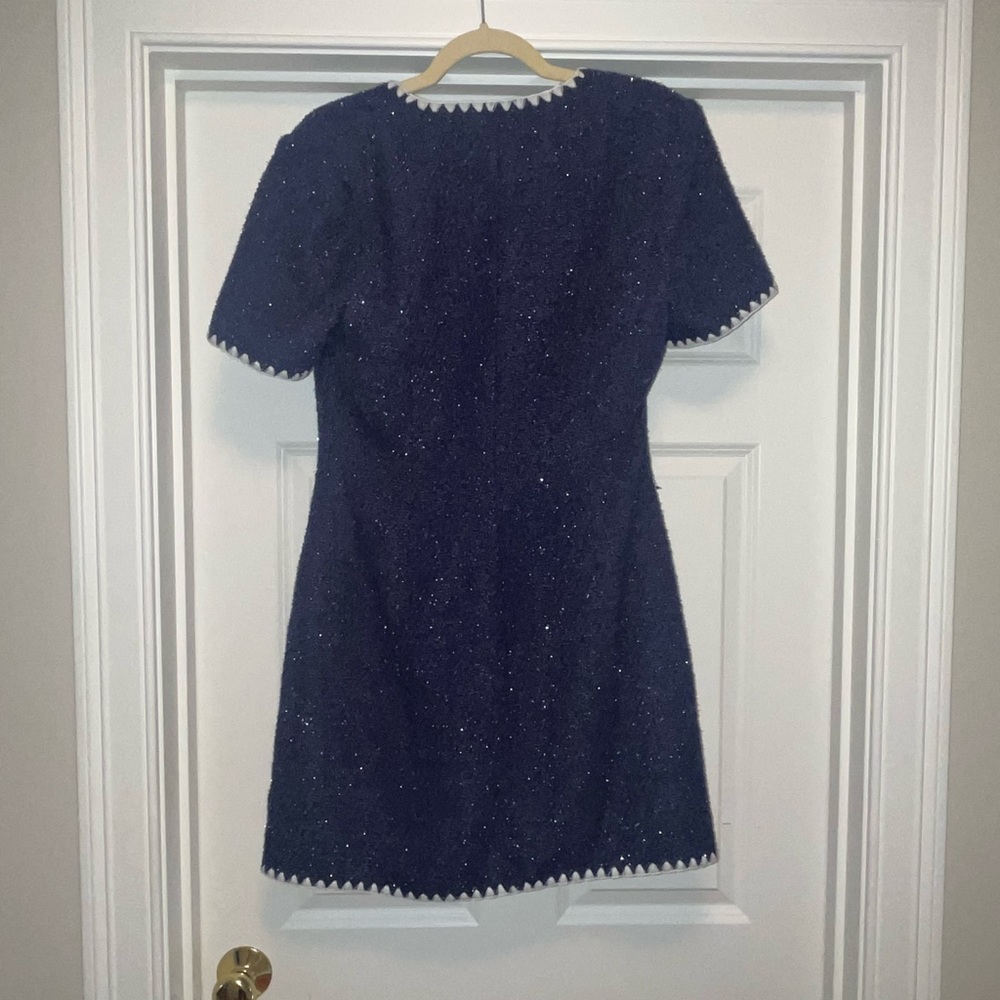 Button Front Tweed Dress - Picture 7 of 7